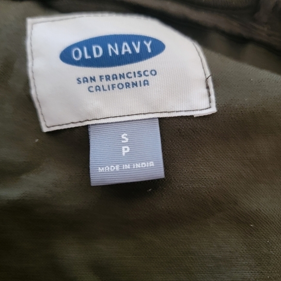 OLD Navy Army Green Hooded Utility Jacket Size S - Picture 6 of 7